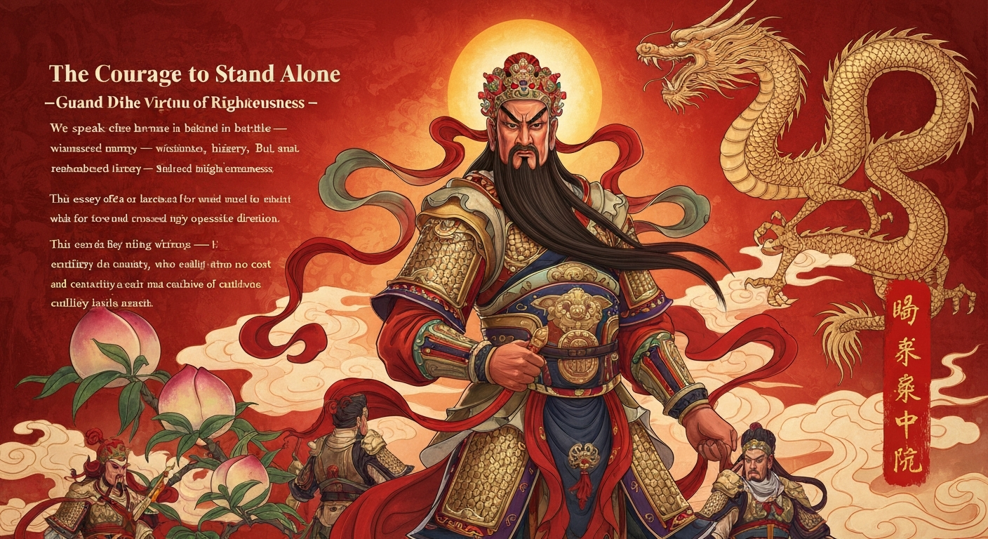 The Courage to Stand Alone — Guan Di and the Virtue of Righteous Resolve